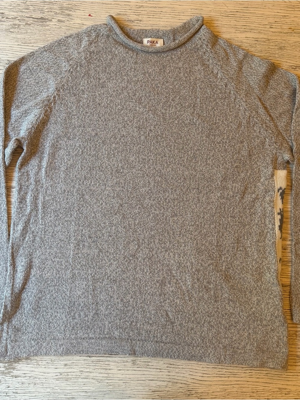 PAKA The Cusco Alpaca Merino Wool Sweater Gray Men’s NWT